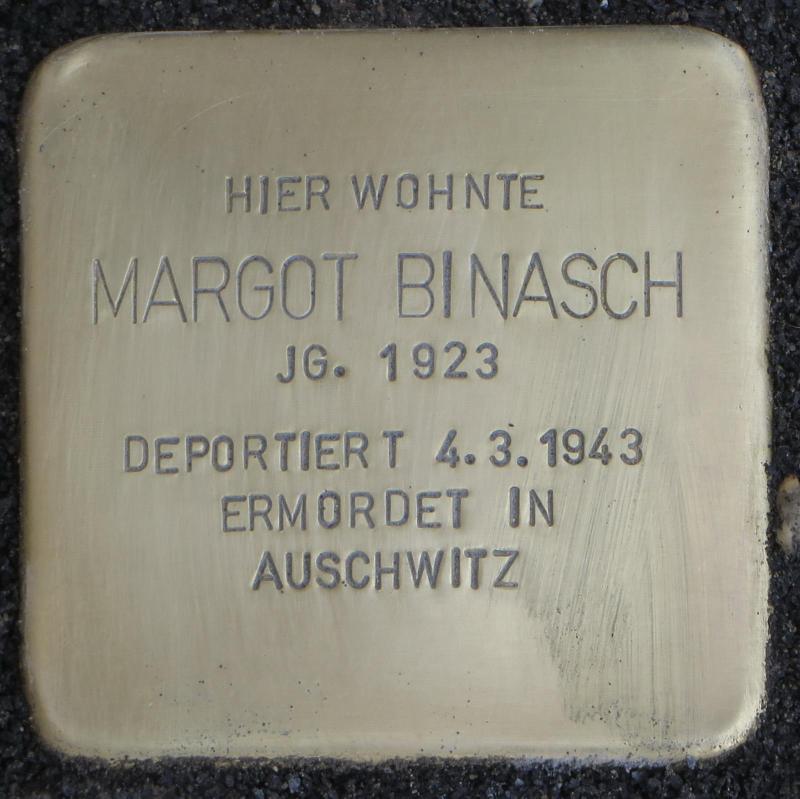 Stolperstein für Margot Binasch