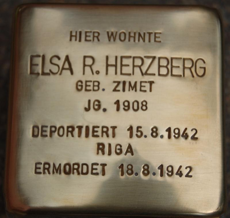 Stolperstein von Elsa Herzberg