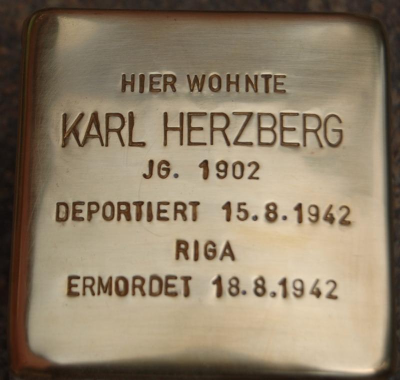 Stolperstein von Karl Herzberg