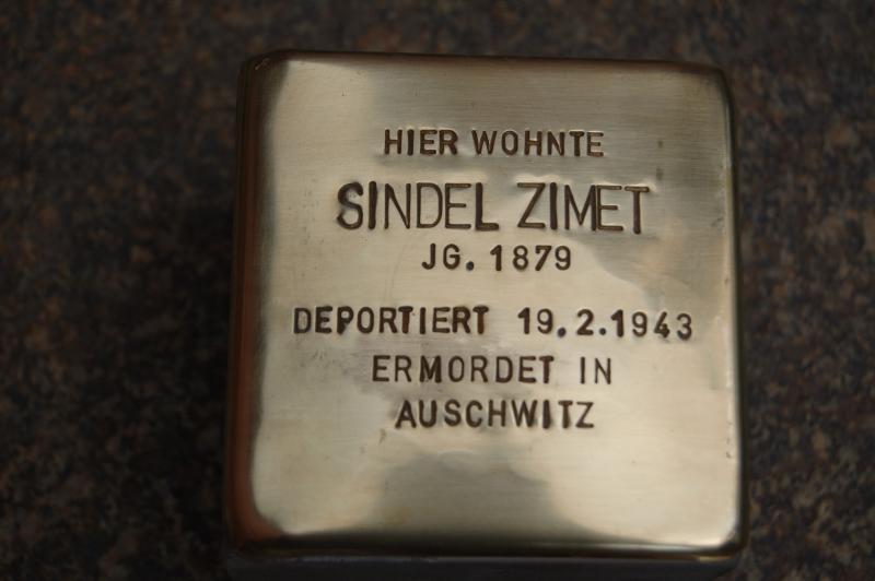 Stolperstein für Sindel Zimet
