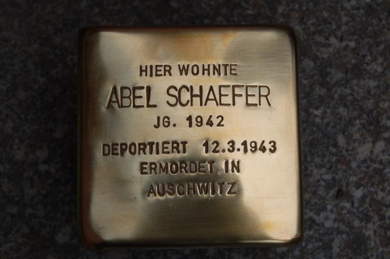 Stolperstein von Abel Bernhard Schaefer