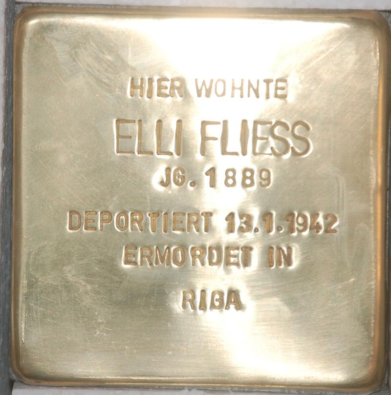 Stolperstein von Elli Charlotte Fliess