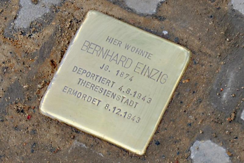 Stolperstein für Bernhard Einzig.