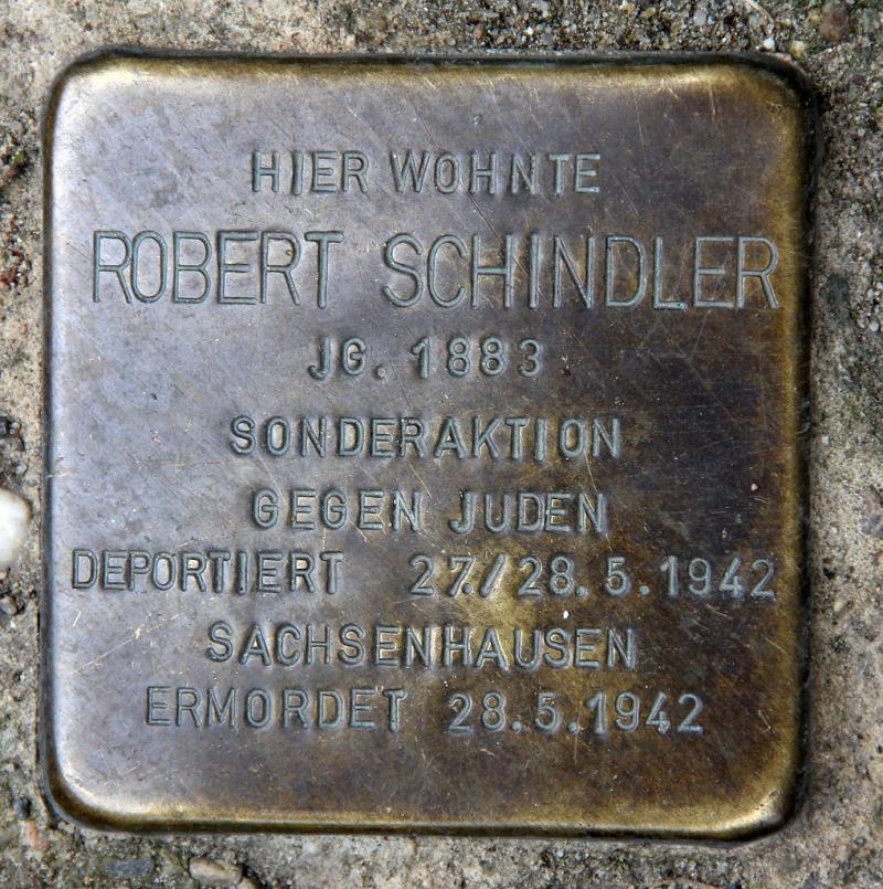 Stolperstein für Robert Schindler © OTFW