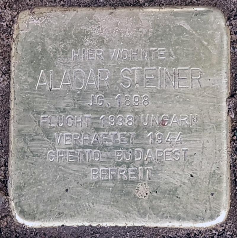 Stolperstein Aladar Steiner © OTFW
