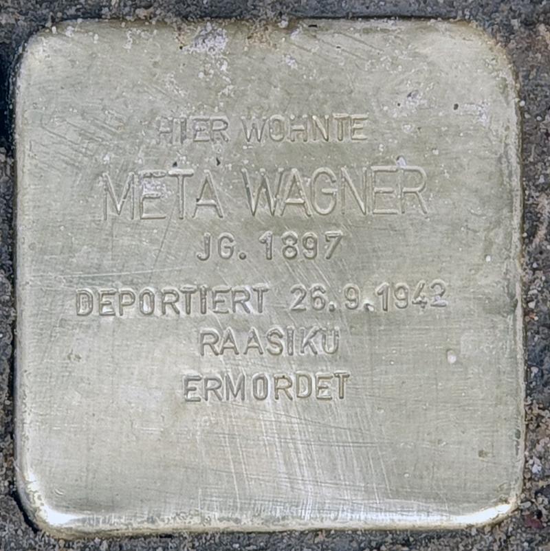 Stolperstein für Meta Wagner © OTFW