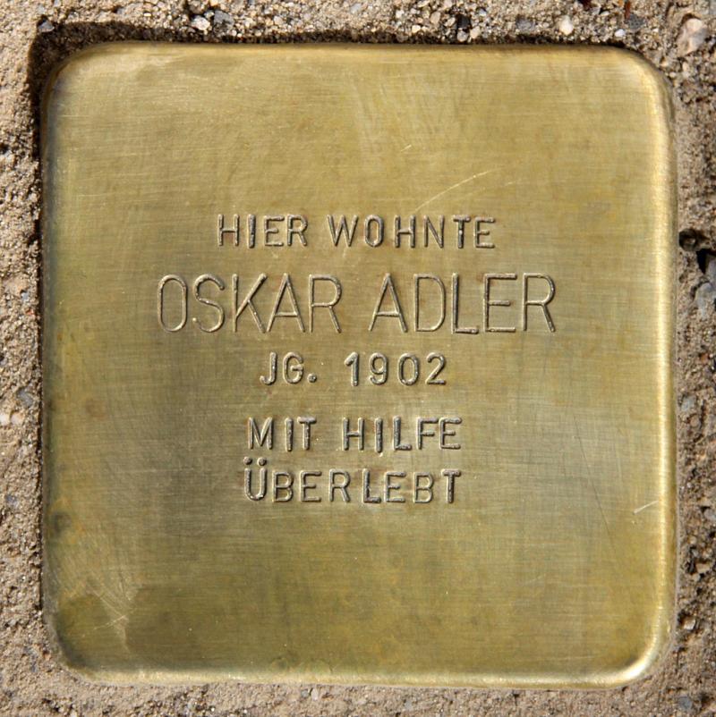 Stolperstein für Oskar Adler © OTFW