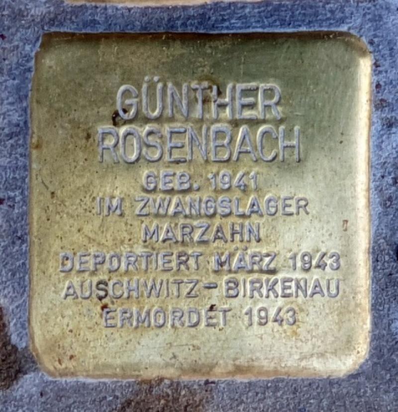 Stolperstein Günther Rosenbach © OTFW
