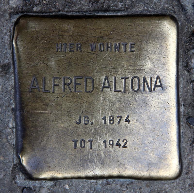Stolperstein für Alfred Altona © OTFW