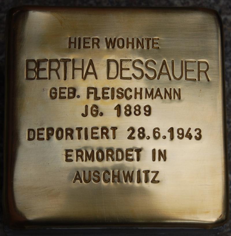 Stolperstein für Bertha Dessauer