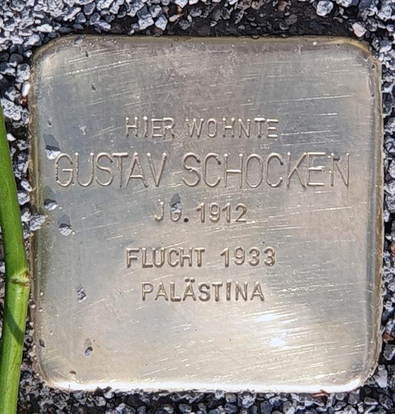 Stolperstein für Gustav Schocken © OTFW