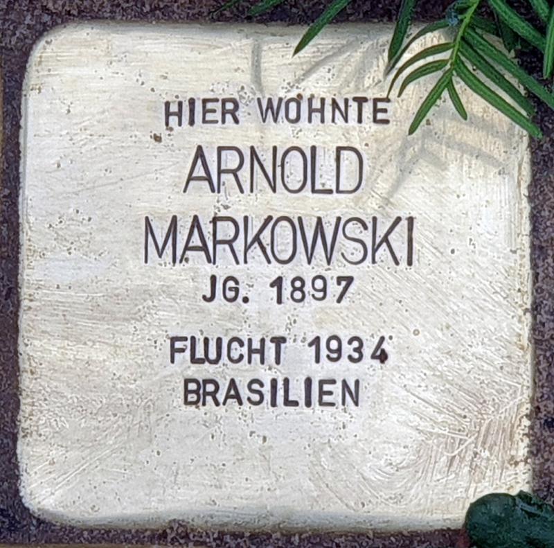 Stolperstein Arnold Markowski © OTFW