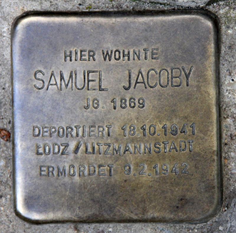 Stolperstein für Samuel Jacoby © OTFW
