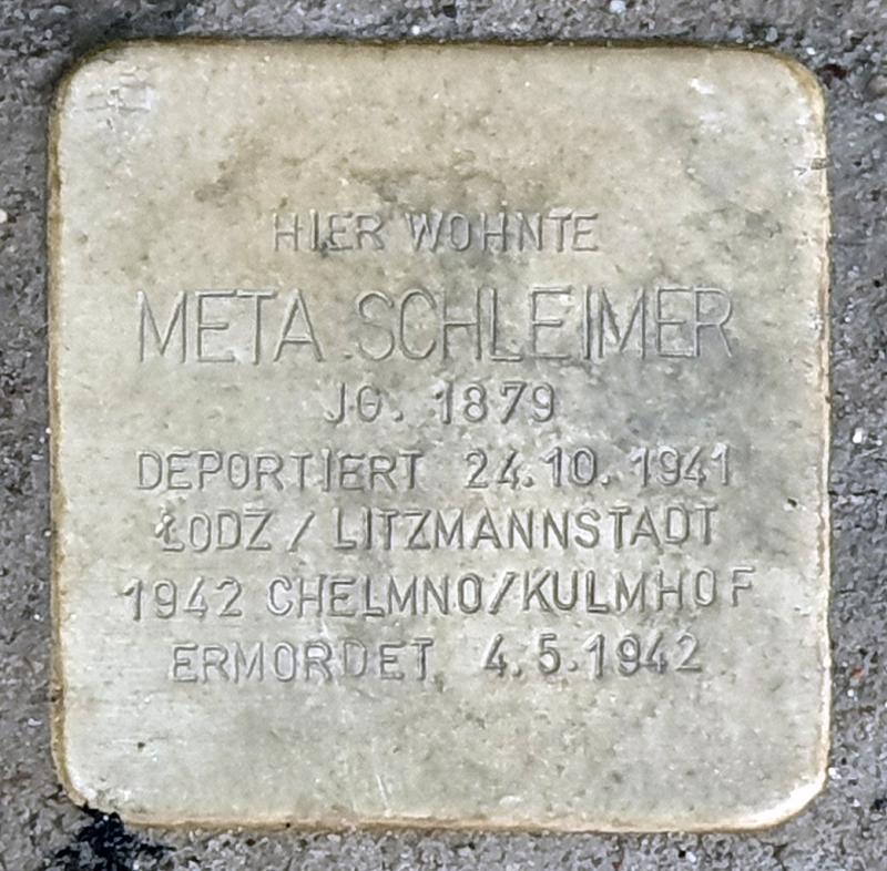 Stolperstein Meta Schleimer © OTFW