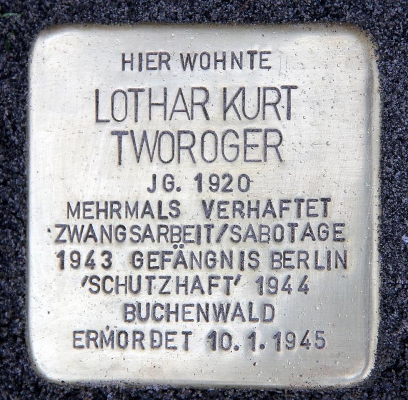 Stolperstein Lothar Kurt Tworoger © OTFW