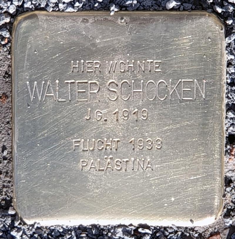 Stolperstein für Walter Schocken © OTFW