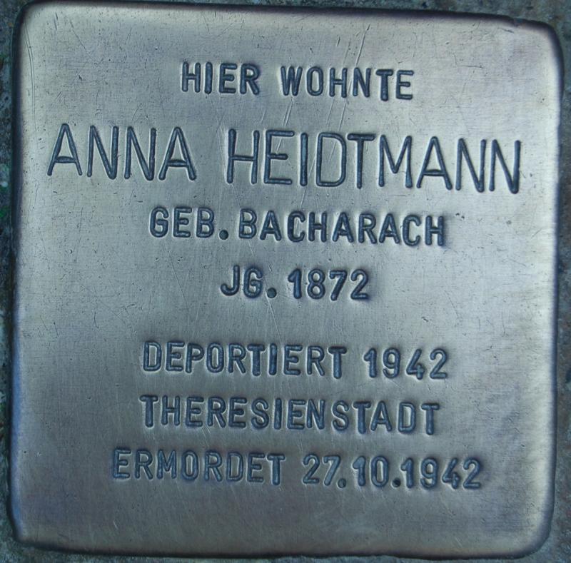 Stolperstein von Anna Heidtmann