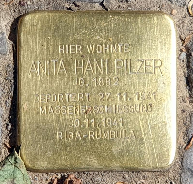 Stolperstein Anita Hani Pilzer © OTFW