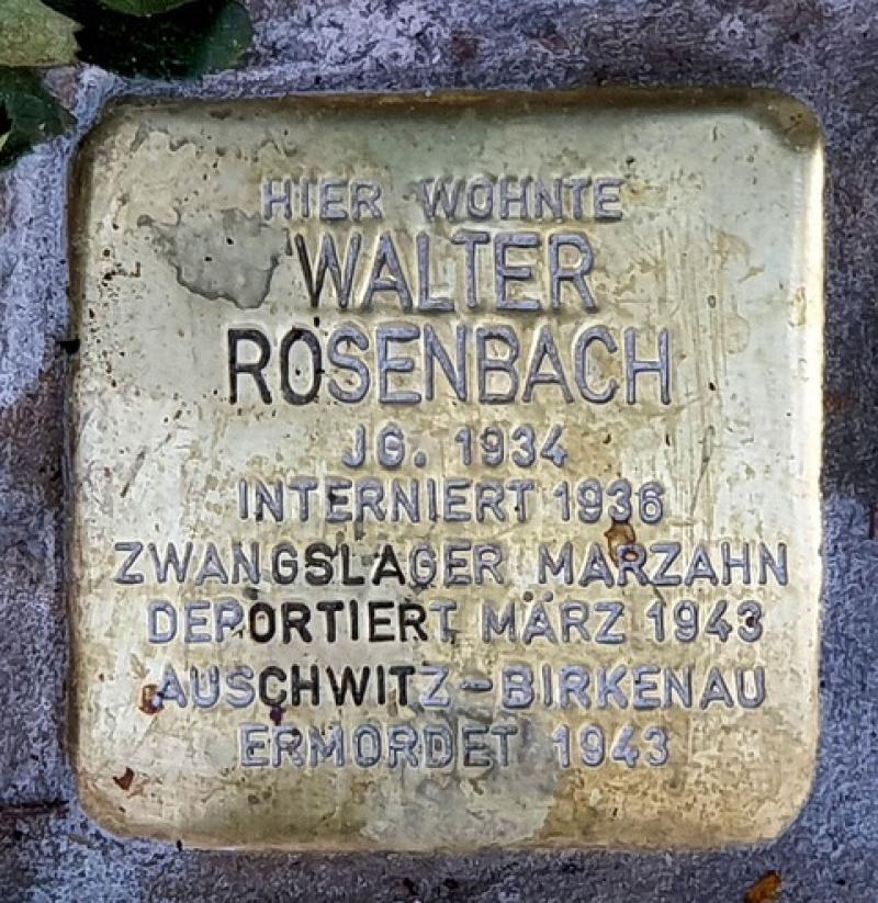 Stolperstein Walter Rosenbach © OTFW