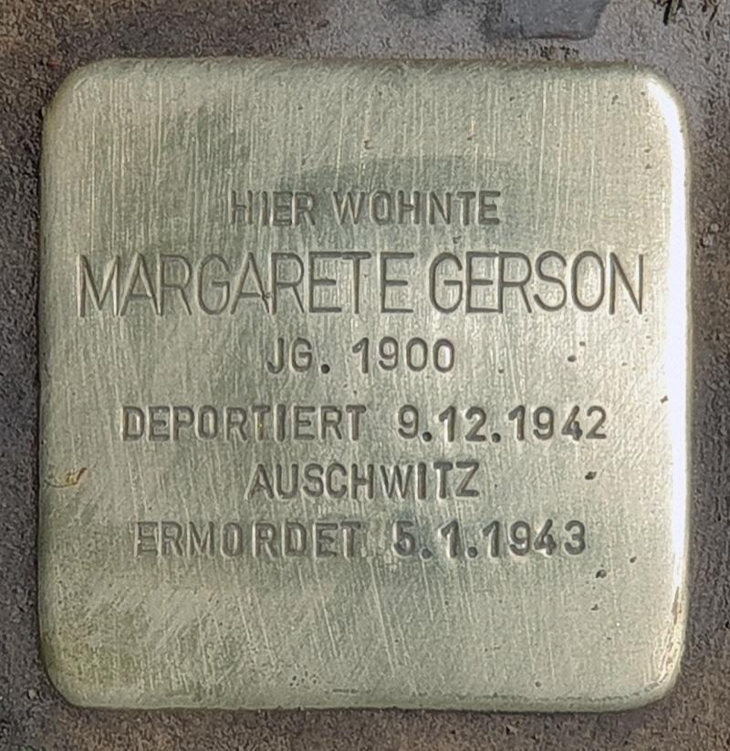 Stolperstein Louis Flatow; Bild: Stolpersteine-Initiative CW, Hupka 