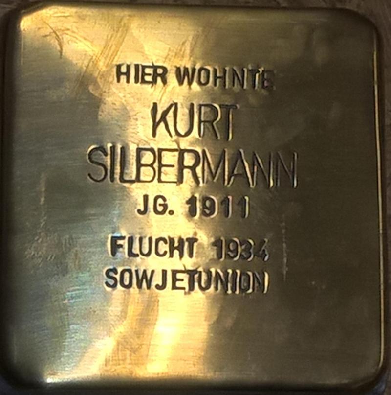 Stolperstein für Kurt Silbermann (Bild: Projekt-Stolpersteine)