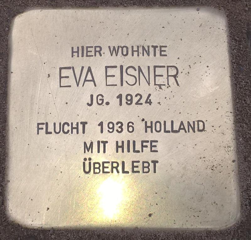 Stolperstein für Eva Eisner / Bild: Michael Rohrmann