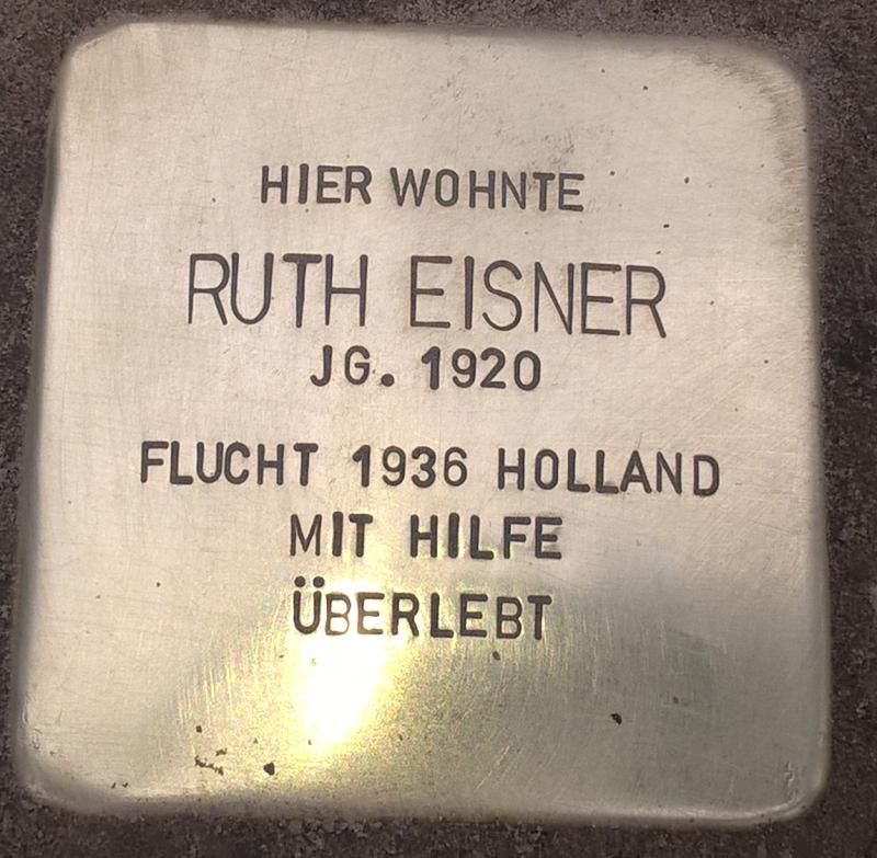 Stolperstein für Ruth Eisner / Bild: Michael Rohrmann