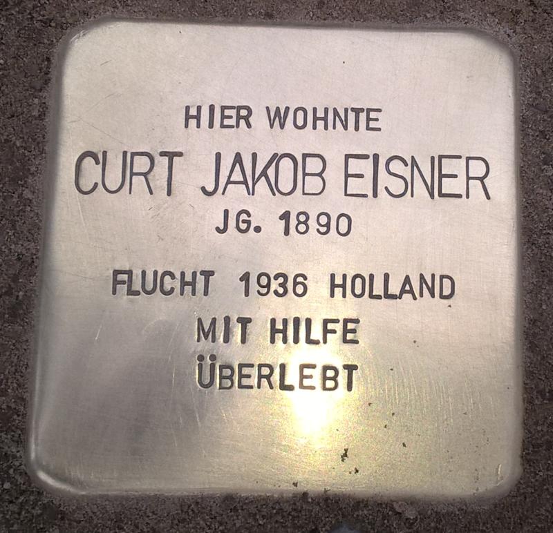 Stolperstein für Curt Jakob Eisner / Bild: Michael Rohrmann