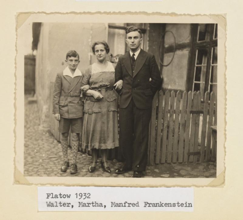 Martha Frankenstein mit Manfred und ihrem Sohn Walter, Flatow 1932; Jüdisches Museum Berlin, Inv.-Nr. 2011/73/15/003, Schenkung von Leonie und Walter Frankenstein
