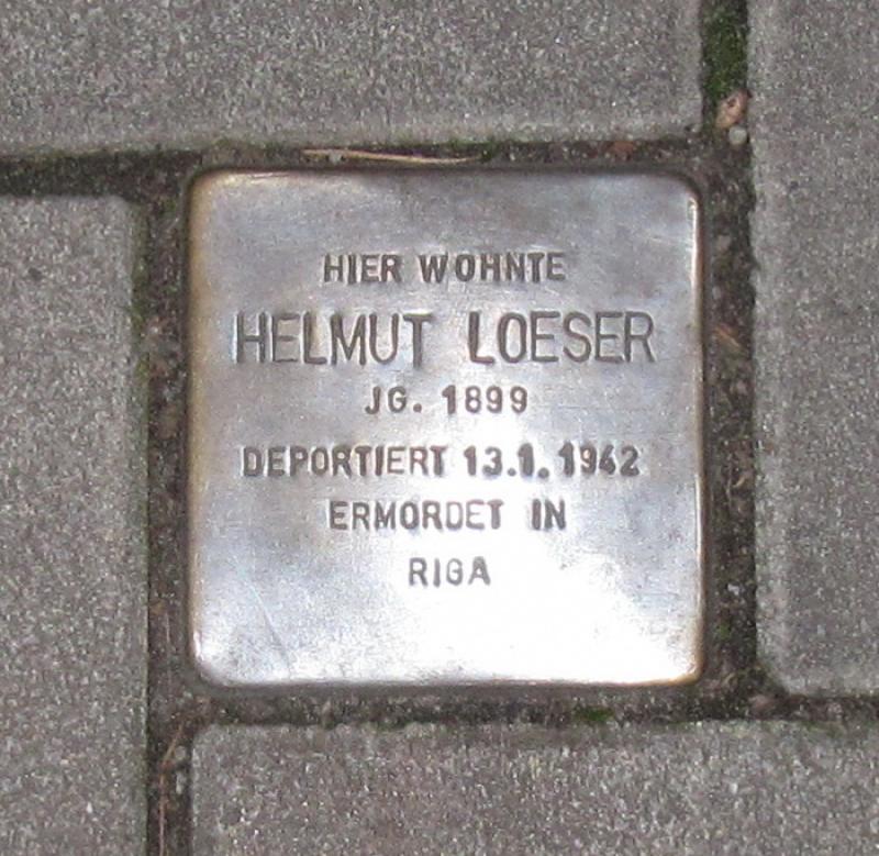 Stolperstein für Helmut Loeser