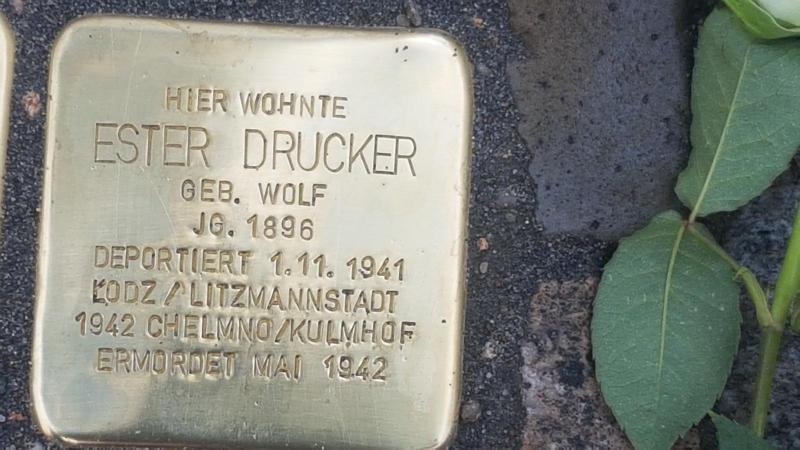 Stolperstein Ester Drucker, Foto: Initiative Mitte