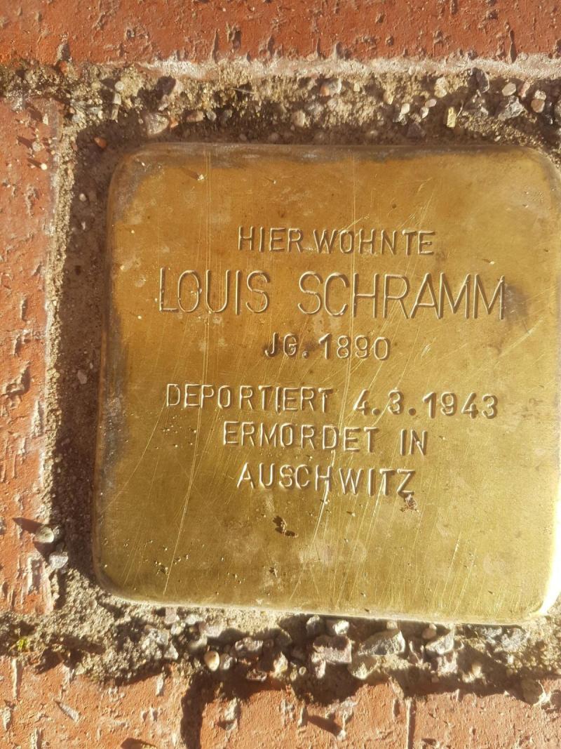 Stolperstein Louis Schramm © Stolperstein Initiative Mitte