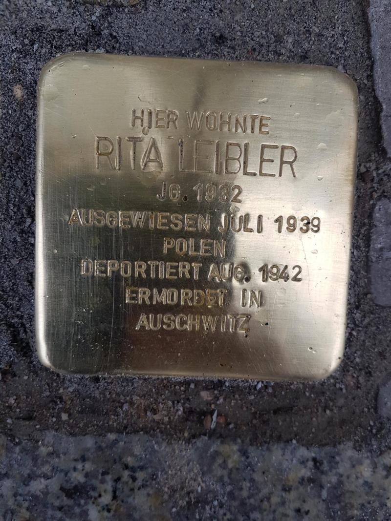 Stolperstein Rita Leibler, Foto: Initiative Mitte