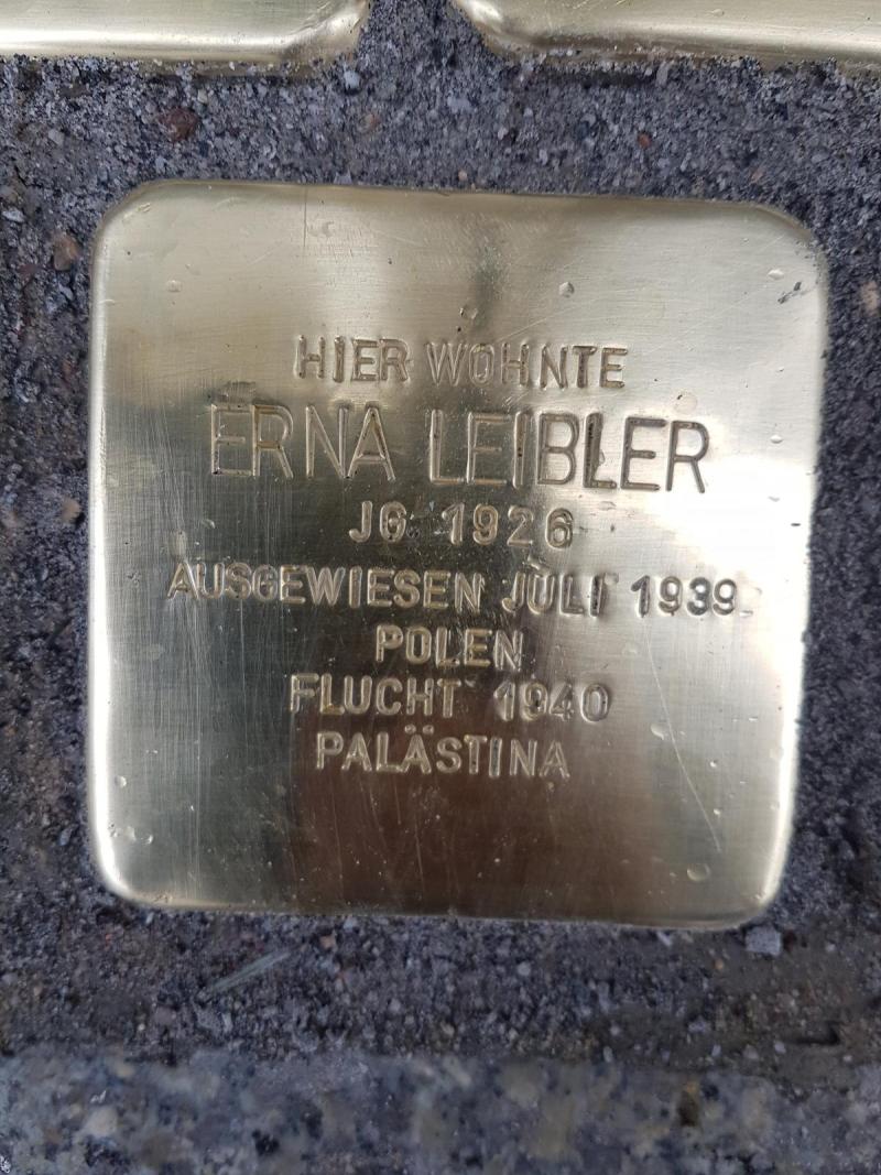 Stolperstein Erna Leibler, Foto: Initiative Mitte