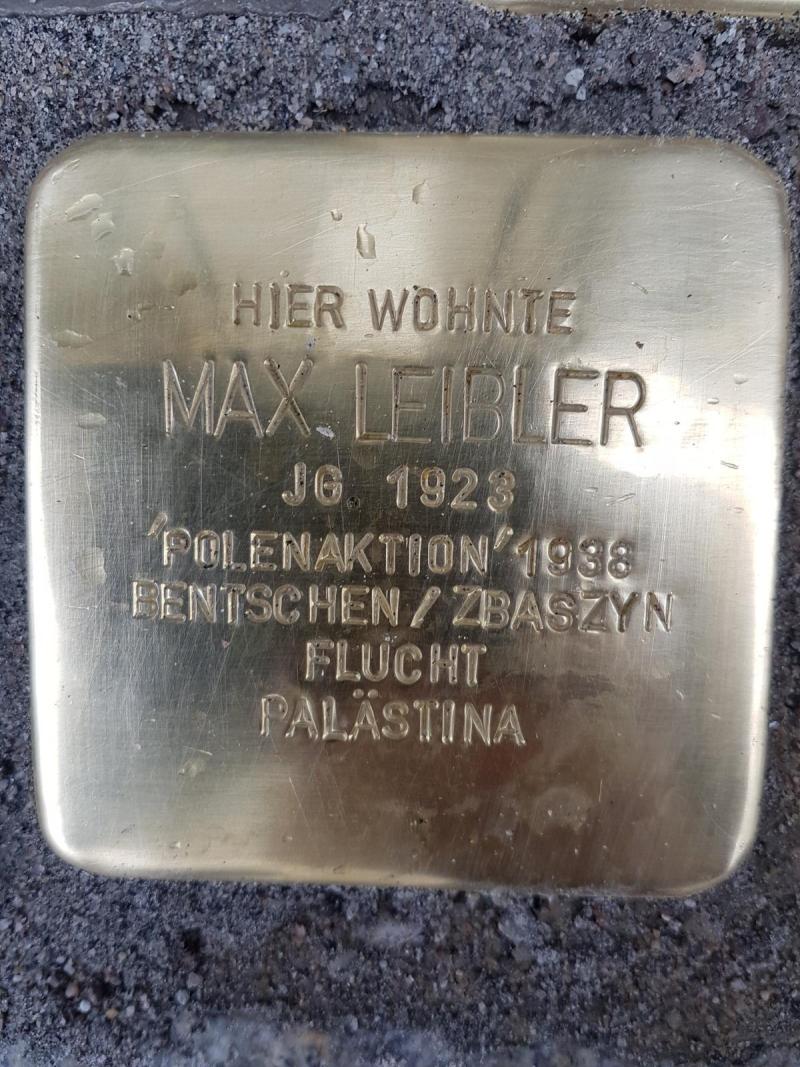 Stolperstein Max Leibler, Foto: Initiative Mitte