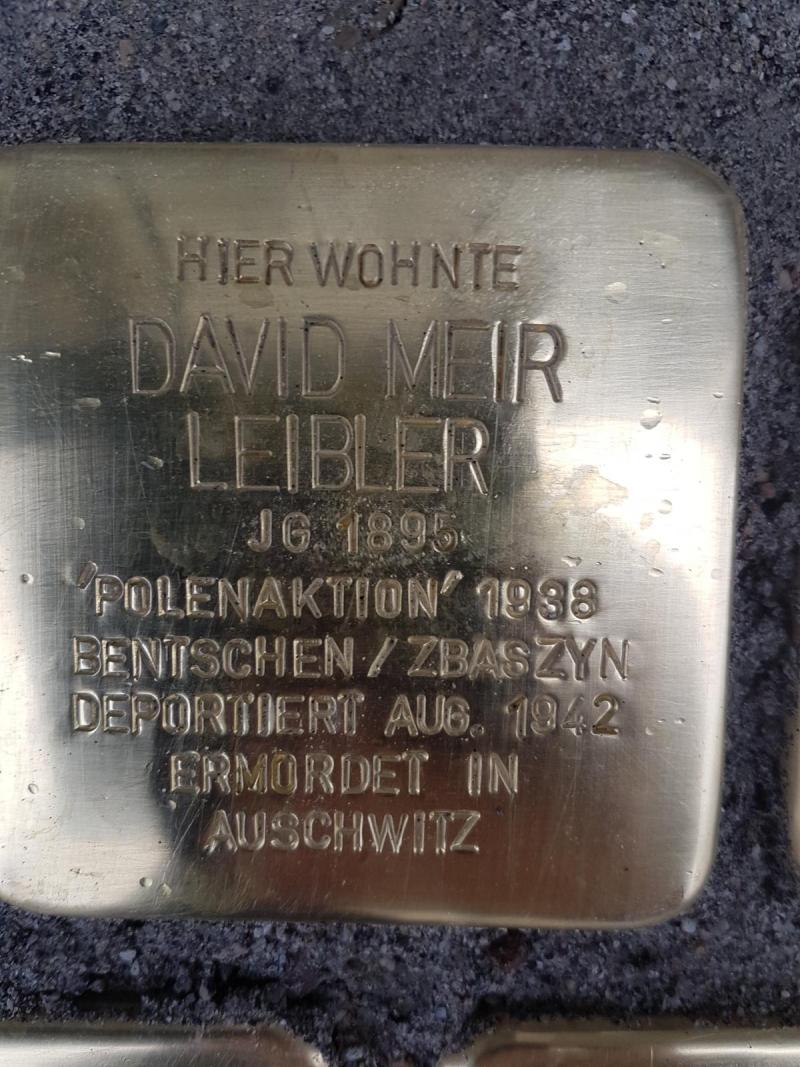 Stolperstein David Meir Leibler (Foto: Initiative Mitte)