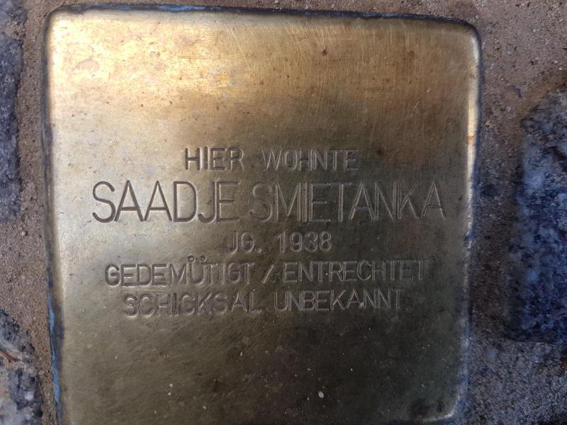 Stolperstein Saadje Smietanka, Foto: Initiative