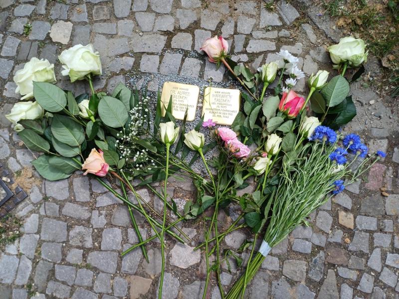 Stolperstein für Margarete und Dr. Alfred Salomon © A. Köppen