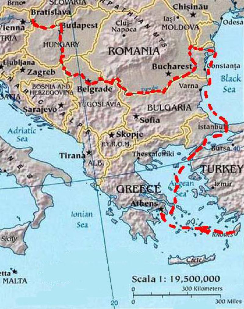 Fluchtroute von Bratislava nach Rhodos © annapizzuti.it