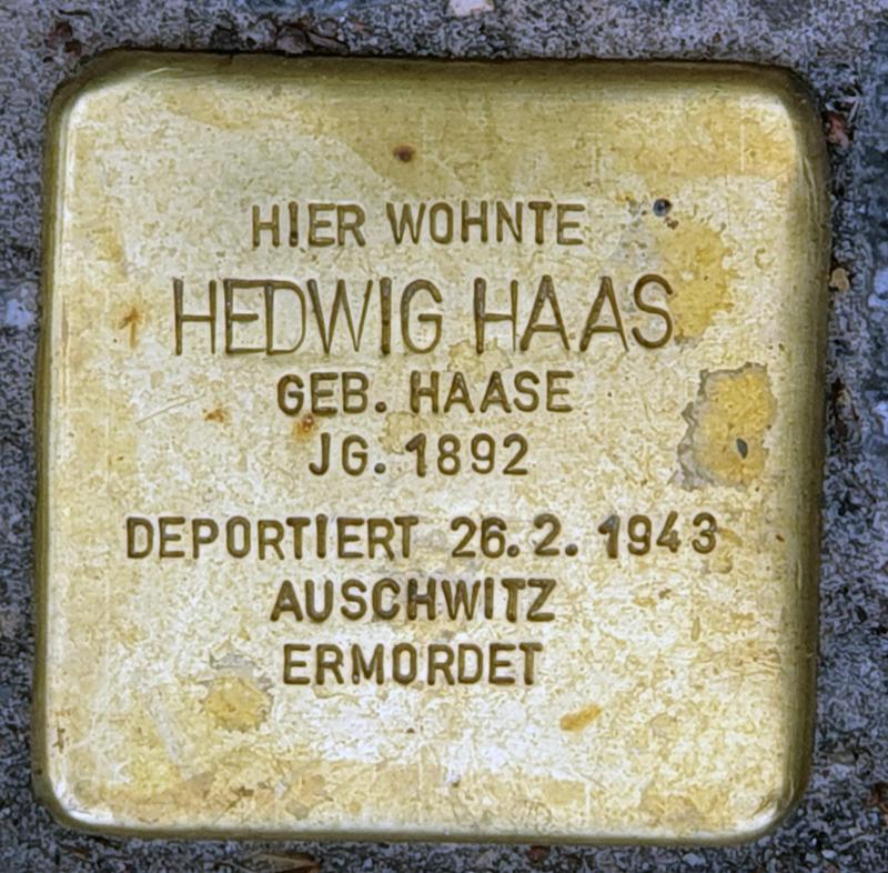 Stolperstein Jachet Rohr @ OTFW Berlin