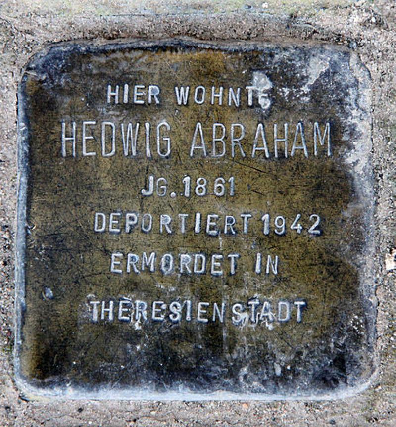 Stolperstein Hedwig Abraham © OTFW