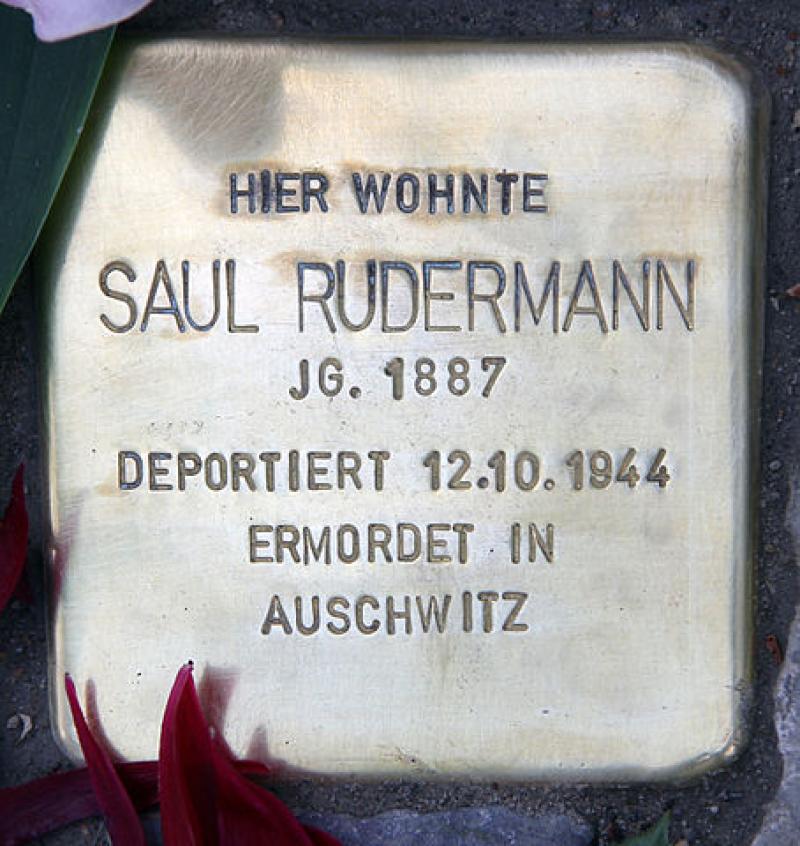 Stolperstein für Saul Rudermann