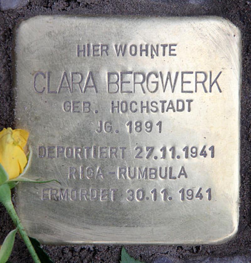 Stolperstein für Clara Bergwerk