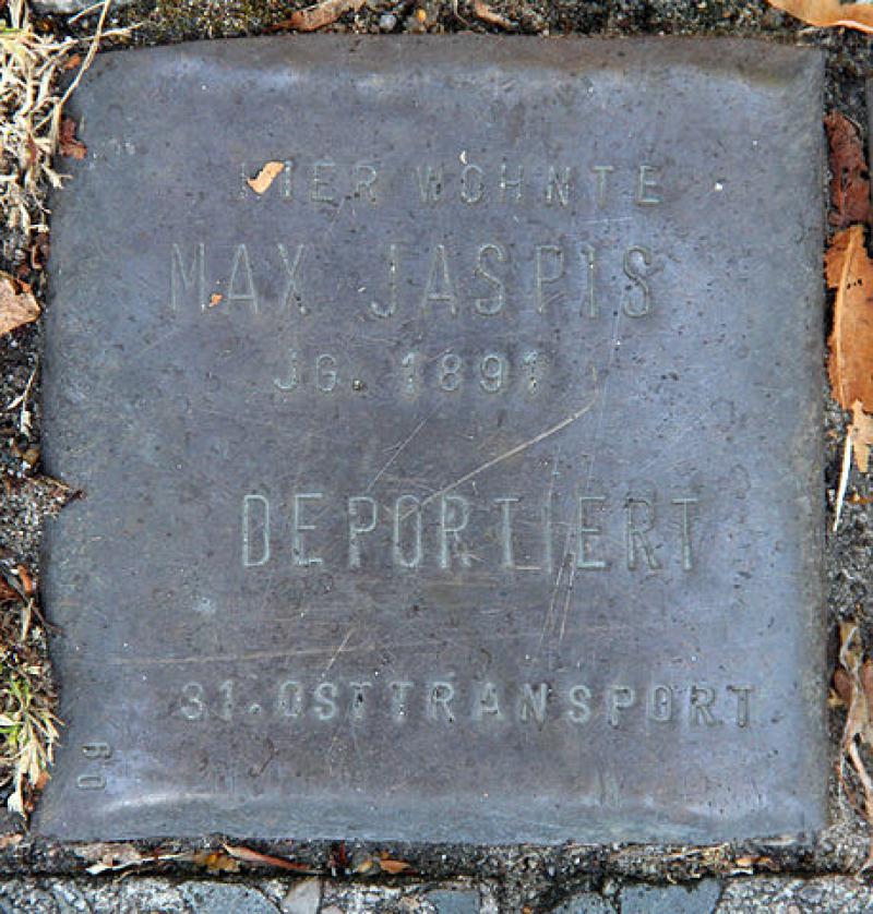 Stolperstein für Max Jaspis