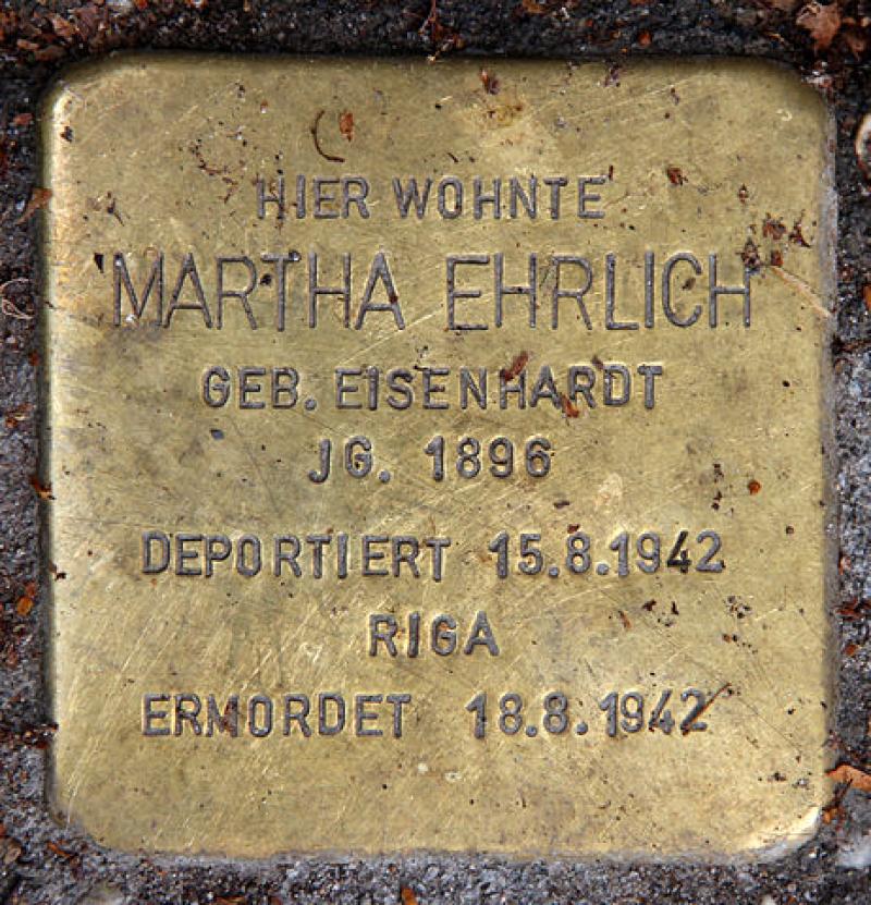 Stolperstein für Martha Ehrlich © OTFW