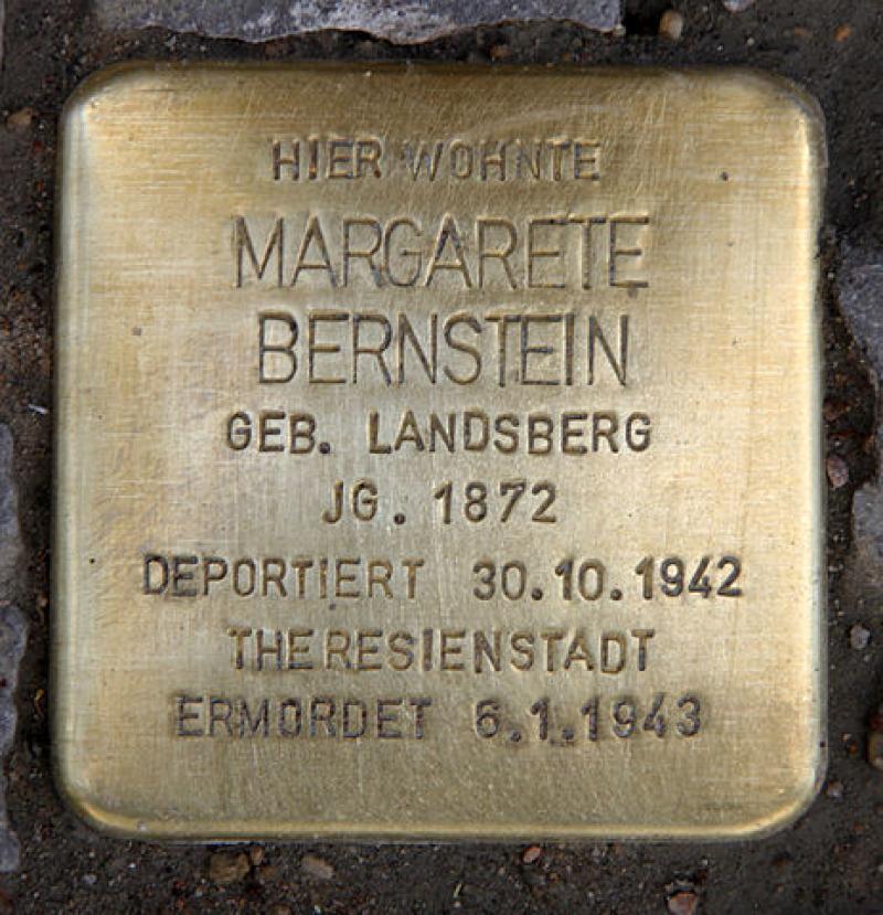 Stolperstein für Margarete Bernstein