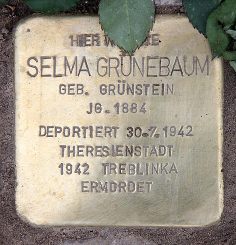 Stolperstein für Selma Grünebaum