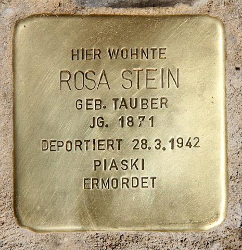 Stolperstein für Rosa Stein © OTFW