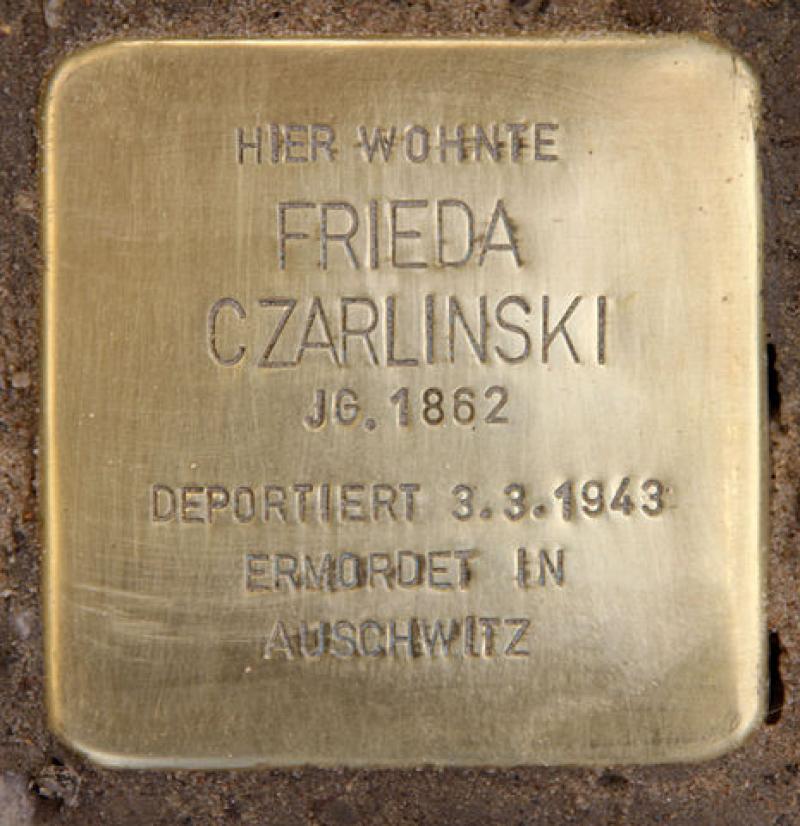 Stolperstein für Frieda Czarlinski