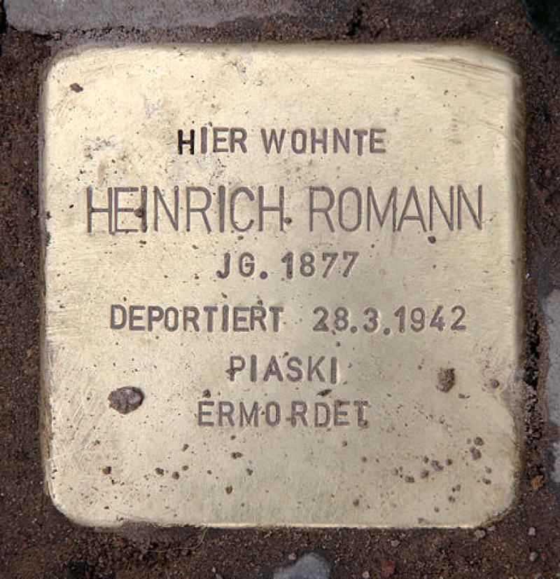 Stolperstein für Heinrich Romann